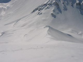 La cresta vista dalla cima