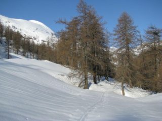 La Cimetta Rossa dalla via di salita