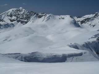 L'arrivo in vetta