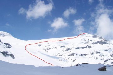 Salita dal ghiacciao dell'Arpont