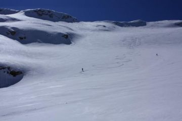 Parte alta del vallone sotto la cima