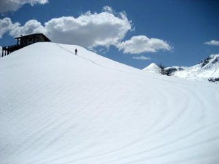 Nicola in fase di discesa dal Karfen