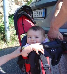 arianna pronta per il trekking