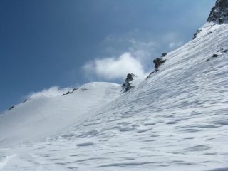 pendio finale oltre il colletto
