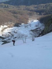 sciando sulla mer de glace
