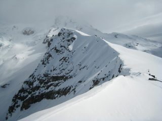 In alto la cresta erroneamente raggiunta