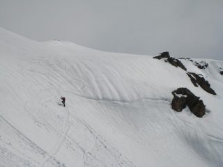 Discesa dal colle