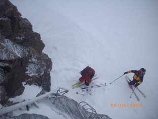la breve ferrata per la cima