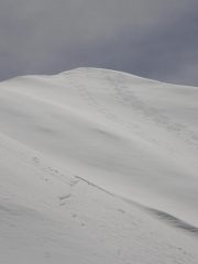 La prima parte dell discesa (nella locale parlata occitana del Kyè: 