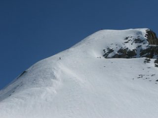 Discesa dalla vetta