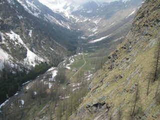 Il Pian Azaria visto dall'alto del 