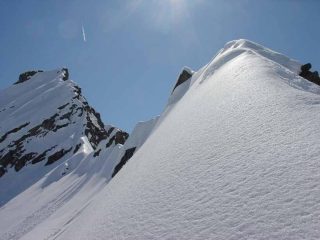 La cresta verso il Bec del Fauset