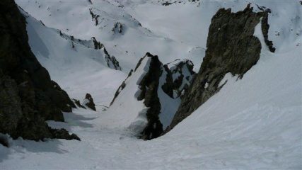 Il canale sud dal colletto, la finestra sulla dx