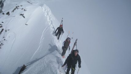 sul primo tratto della cresta finale