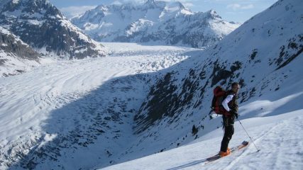 alla partenza da biel, sopra bettmeralp