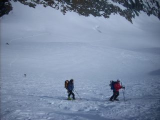 Il pendio a sx del colle
