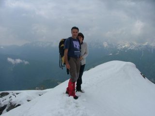 cima ziccher con Alla e Domenico