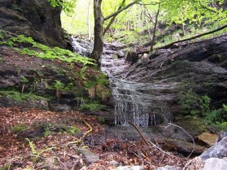 cascatina nel sentiero di ritorno