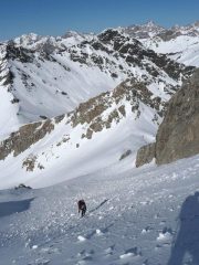 il ripido pendio finale