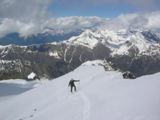 Arrivo in cima.