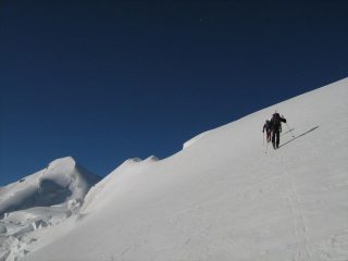 quota 3600 sullo sfondo l'Allalinhorn