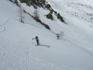 Sui pendii della parte alta