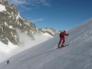il pendio da colle di Viso alla punta