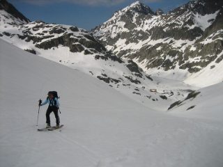 Roberto sopra al primo canalino.