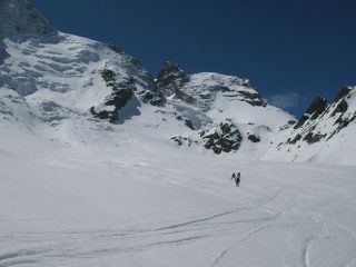 discesa sul Triftjigletscher