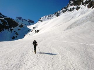 Salendo al Passo di Vallanta