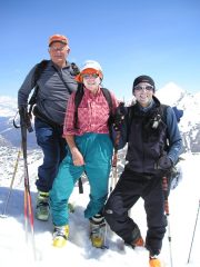 Foto di vetta con Aldo e Luigina