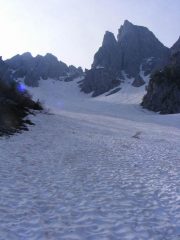 Canalone e vetta