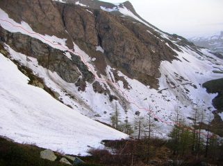 Una immagine per valutare la via che percorreremo in discesa