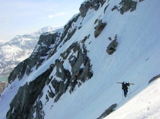 Ultimi passi con i ramponi 