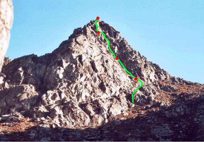 La Rocca di Banti Vista dal sentiero