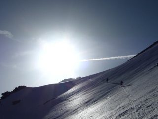 Al termine di primo tratto ripido.....