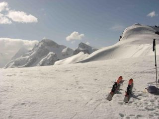 vista sul Breithorn e Piccolo Cervino