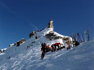 Un po' di affollamento presso la punta