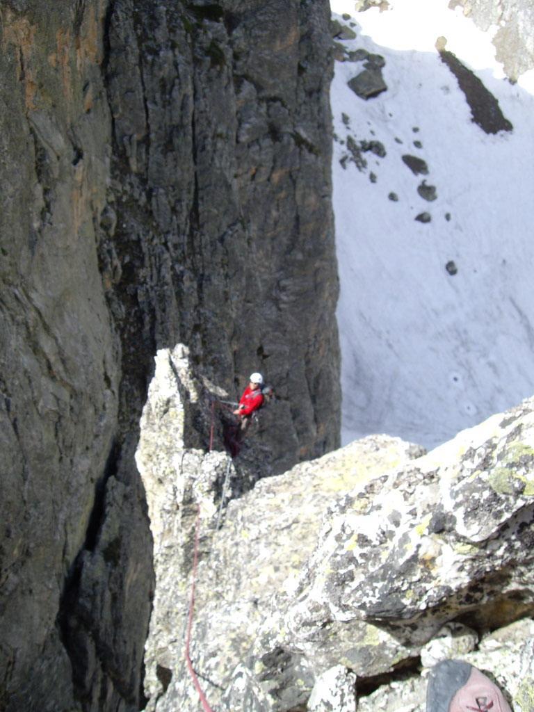 Manu alla sosta vista dalla sommità di Punta Figari