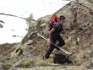 la risalita dopo aver sbagliato strada...