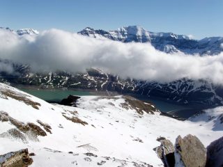 Il lago e la Roncia, finalmente scoperta, dalla punta.