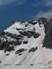 L'itinerario seguito nella discesa