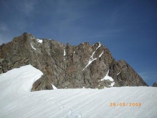 la cima dell'Argentera dal passo