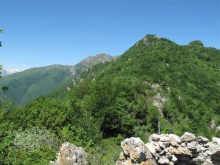 Il crinale che prosegue verso il Galero