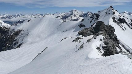 lamet a dx e ghiacciaio dal signal du lamet