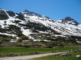 Vista dal posteggio di Ecot della parte bassa del percorso