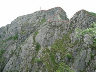 La cima e ultimo tratto ascesa.