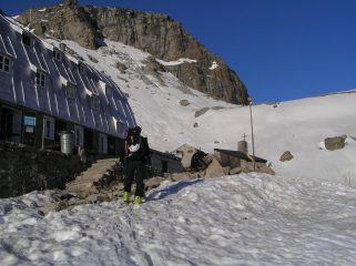 Giacc all'arrivo al rifugio