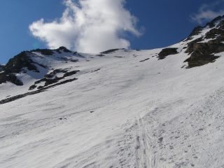 Il pendio di salita