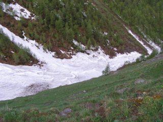 La valanga sulla quale si può salire
